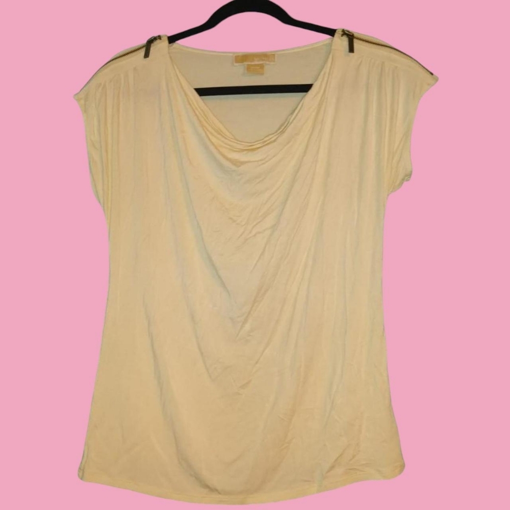 MICHAEL Michael Kors cream colored bouse size MP